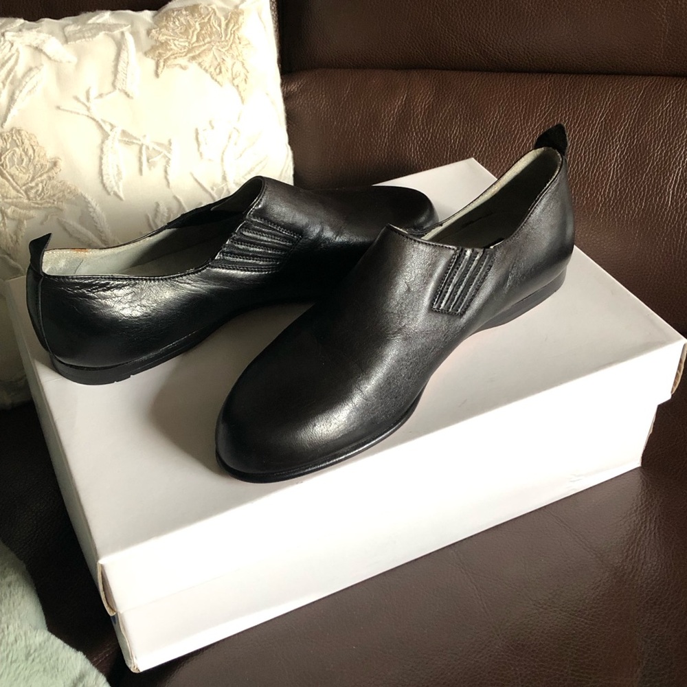 Charles Jourdan Monsieur Black Slip- On Loafer
